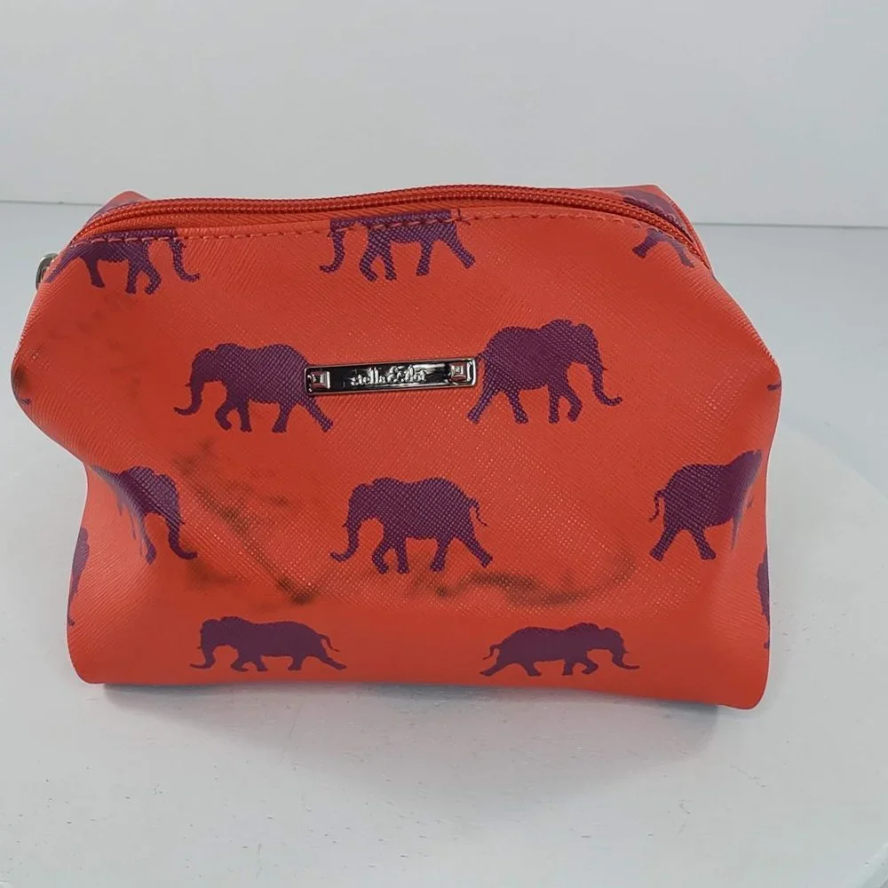 Stella & Dot Elephant Makeup Travel Toiletry Bag
